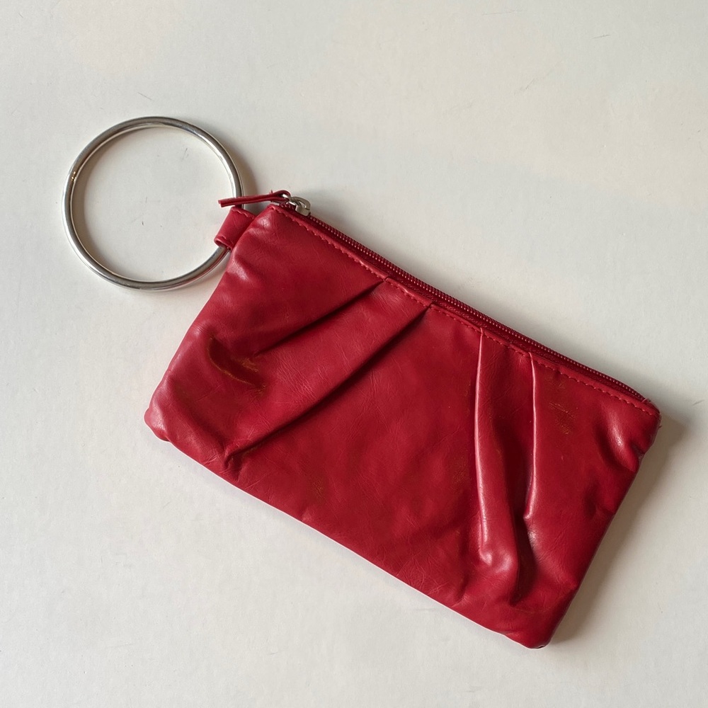 L.A Express Red Clutch Metal Hoop
